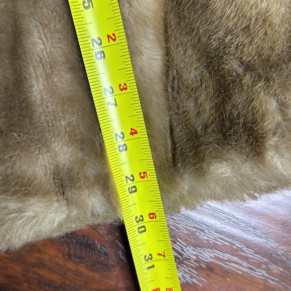 Vintage Simpsons Tissavel France Faux Fur Mob Boss Retro Cozy Hooded Coat - Picture 8 of 12